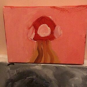 This is an random art piece of a mushroom